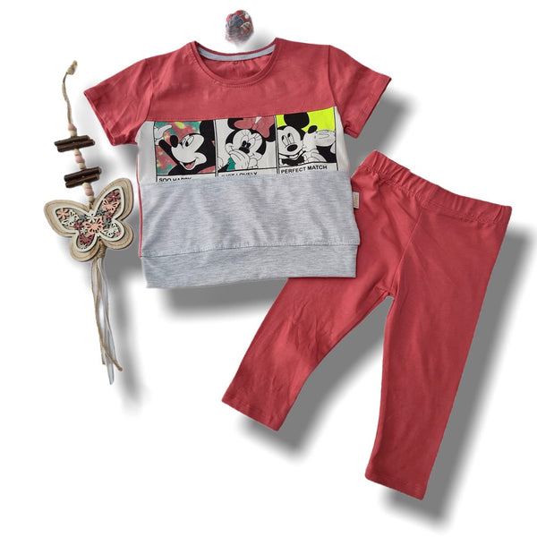 Set tricou si colanti Mickey Mouse