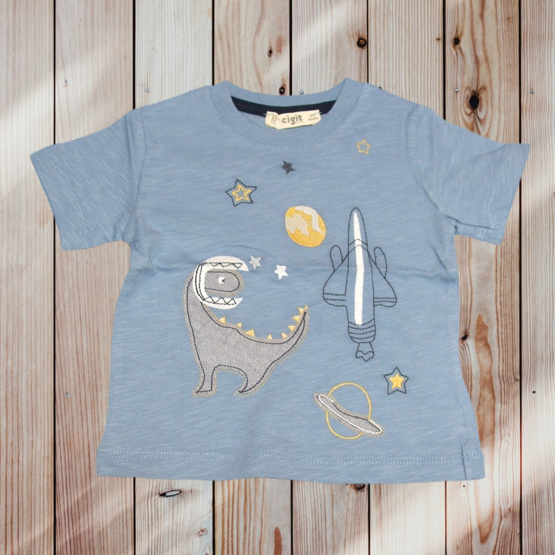 Tricou pentru baietel Rocket Dino