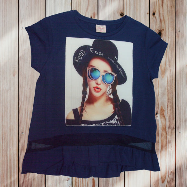 Tricou pentru fetite girlish