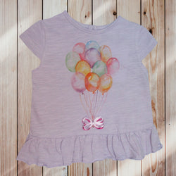 Tricou CICOBY pentru fetite baloane