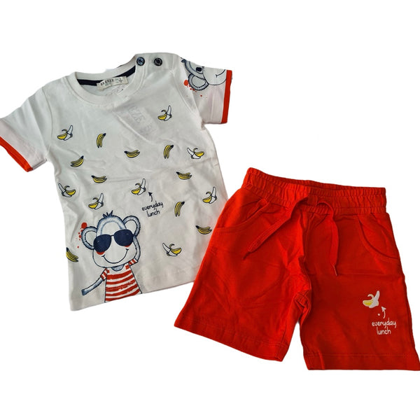 Set tricou și pantaloni scurți Banana